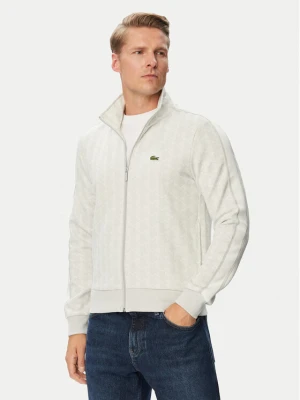 Lacoste Bluza SH1368 Kremowy Regular Fit
