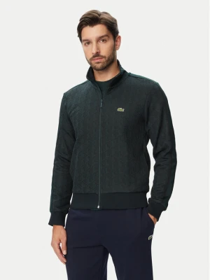 Lacoste Bluza SH1368 Zielony ciemny Regular Fit