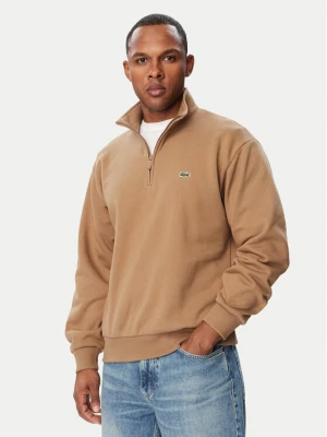 Lacoste Bluza SH8866 Brązowy jasny Regular Fit