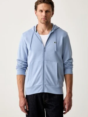 Lacoste bluza z kapturem z bawełną męska