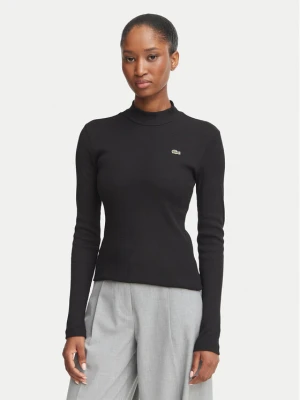 Lacoste Bluzka TF3164 Czarny Slim Fit