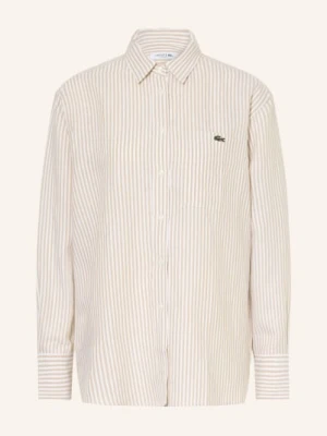 Lacoste Bluzka Z Lnu beige