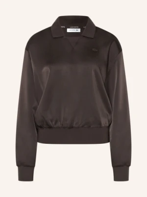 Lacoste Bluzka Z Satyny braun