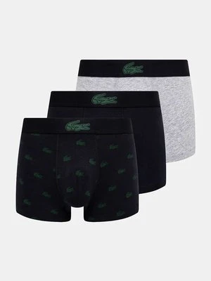 Lacoste bokserki 3-pack męskie kolor czarny 5H5154