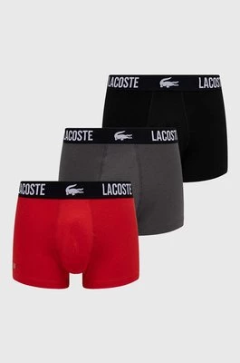 Lacoste bokserki 3-pack męskie kolor czarny