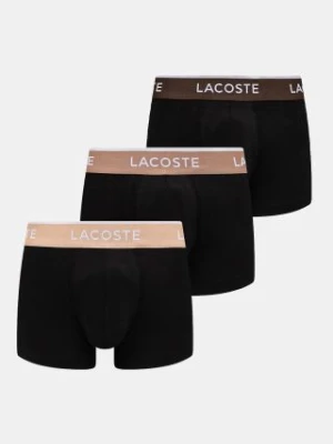 Lacoste bokserki 3-pack męskie kolor czarny