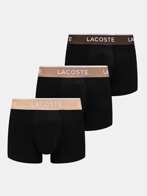 Lacoste bokserki 3-pack męskie kolor czarny