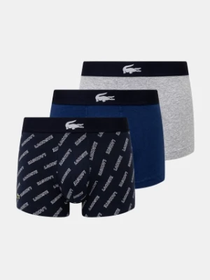 Lacoste bokserki 3-pack męskie kolor granatowy