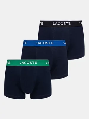 Lacoste bokserki 3-pack męskie kolor niebieski