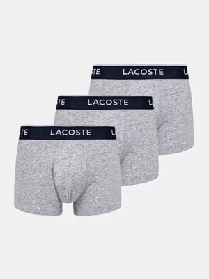 Lacoste bokserki 3-pack męskie kolor szary 5H1300