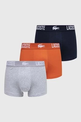 Lacoste bokserki 3-pack męskie kolor szary