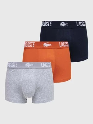 Lacoste bokserki 3-pack męskie kolor szary