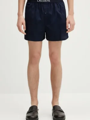 Lacoste bokserki bawełniane 3-pack kolor granatowy 7H1283