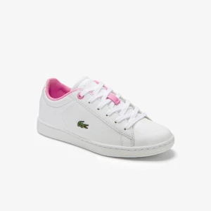 Lacoste Carnaby Evo 0120 2 Suc Çocuk Beyaz - Pembe Sneaker