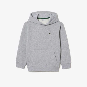 Lacoste Çocuk Kapüşonlu Gri Sweatshirt