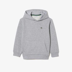 Lacoste Çocuk Kapüşonlu Gri Sweatshirt