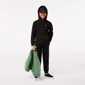 Lacoste Çocuk Kapüşonlu Siyah Sweatshirt