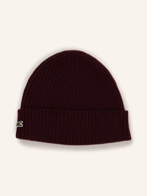 Lacoste Czapka rot CIEMNOCZERWONY