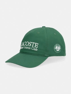 Lacoste czapka z daszkiem bawełniana