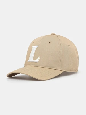 Lacoste czapka z daszkiem kolor beżowy z aplikacją RK0342