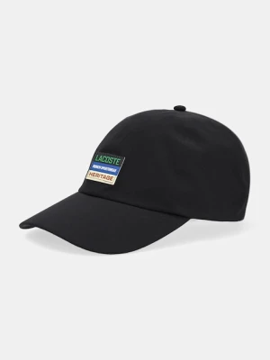 Lacoste czapka z daszkiem kolor czarny RK6047