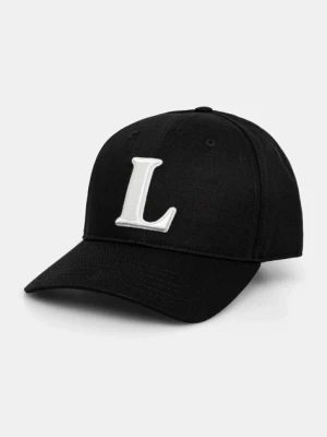 Lacoste czapka z daszkiem kolor czarny z aplikacją