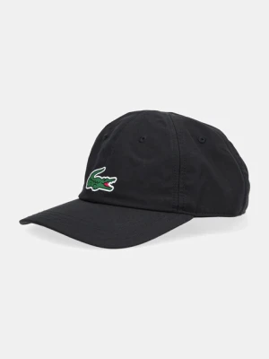 Lacoste czapka z daszkiem kolor czarny z aplikacją RK2450