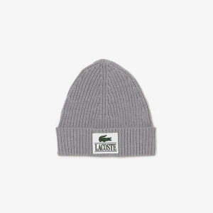 Lacoste Czapka z daszkiem z prążkowanej wełny