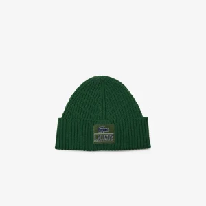 Zdjęcie produktu Lacoste Czapka z daszkiem z prążkowanej wełny