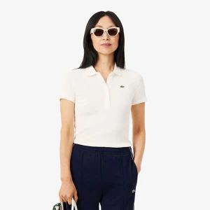 Lacoste damska koszulka polo z bawełny organicznej Slim Fit