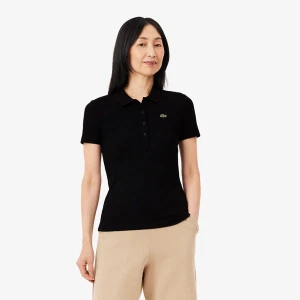Lacoste damska koszulka polo z bawełny organicznej Slim Fit