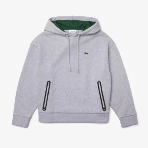 Lacoste Damska Polarowa Bluza Z Kapturem Z Kontrastową Kieszenią