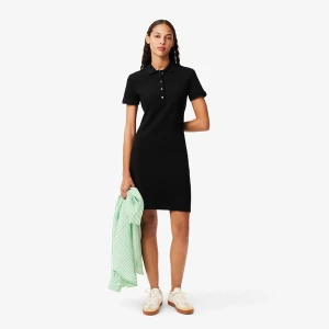 Lacoste Damska sukienka polo z elastycznej bawełny piki