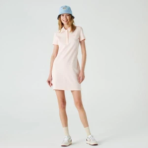 Lacoste Damska sukienka polo z elastycznej bawełny piki