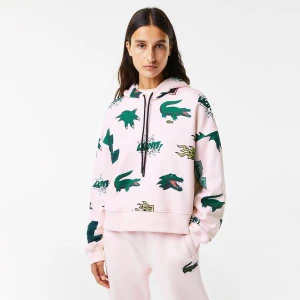 Zdjęcie produktu Lacoste damska świąteczna bluza polarowa z kapturem Oversize Fit