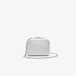 Zdjęcie produktu Lacoste Damska Torba Na Ramię Ze Skóry Ziarnistej Z Logo Krokodyla Z Zamkiem Błyskawicznym