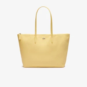 Lacoste damska torebka tote bag L.12.12 Concept zapinana na zamek błyskawiczny