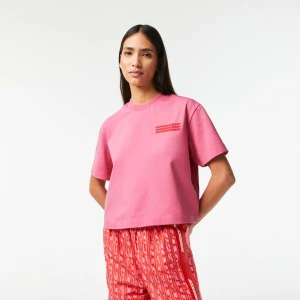 Zdjęcie produktu Lacoste damski T-shirt z dżerseju bawełnianego Oversize