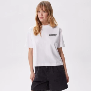 Lacoste damski T-shirt z dżerseju bawełnianego Oversize