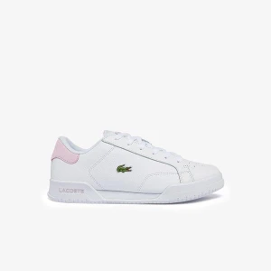 Lacoste Damskie materiałowe trampki Twin Serve ze skórzanym akcentem