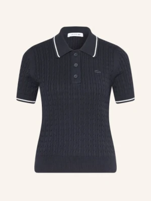 Lacoste Dzianinowa Koszulka Polo blau