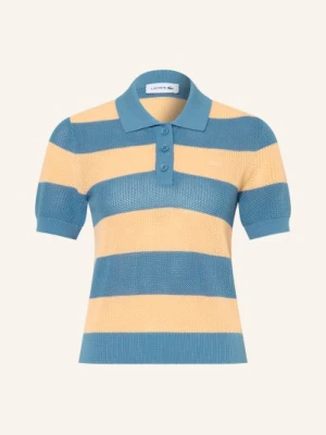 Lacoste Dzianinowa Koszulka Polo blau