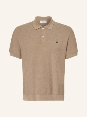 Lacoste Dzianinowa Koszulka Polo Classic Fit beige