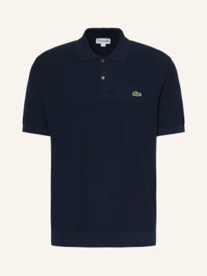 Lacoste Dzianinowa Koszulka Polo Classic Fit blau GRANATOWY
