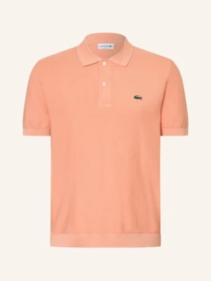 Lacoste Dzianinowa Koszulka Polo Classic Fit orange