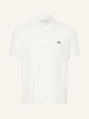 Lacoste Dzianinowa Koszulka Polo Classic Fit weiss