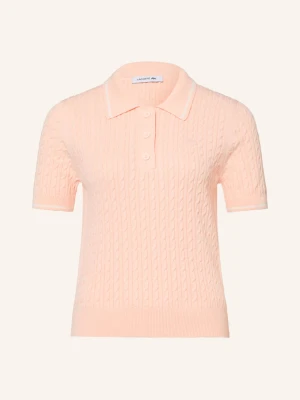 Lacoste Dzianinowa Koszulka Polo rosa JASNORÓŻOWY