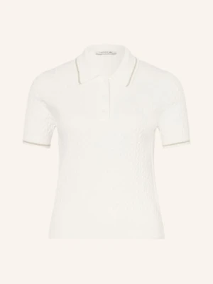 Lacoste Dzianinowa Koszulka Polo weiss