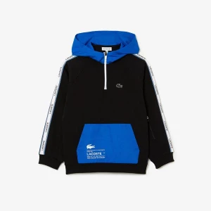 Lacoste dziecięca bluza z kapturem i kieszenią typu kangurka