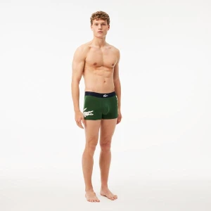 Lacoste Erkek Baskılı 3'lü Renkli Boxer